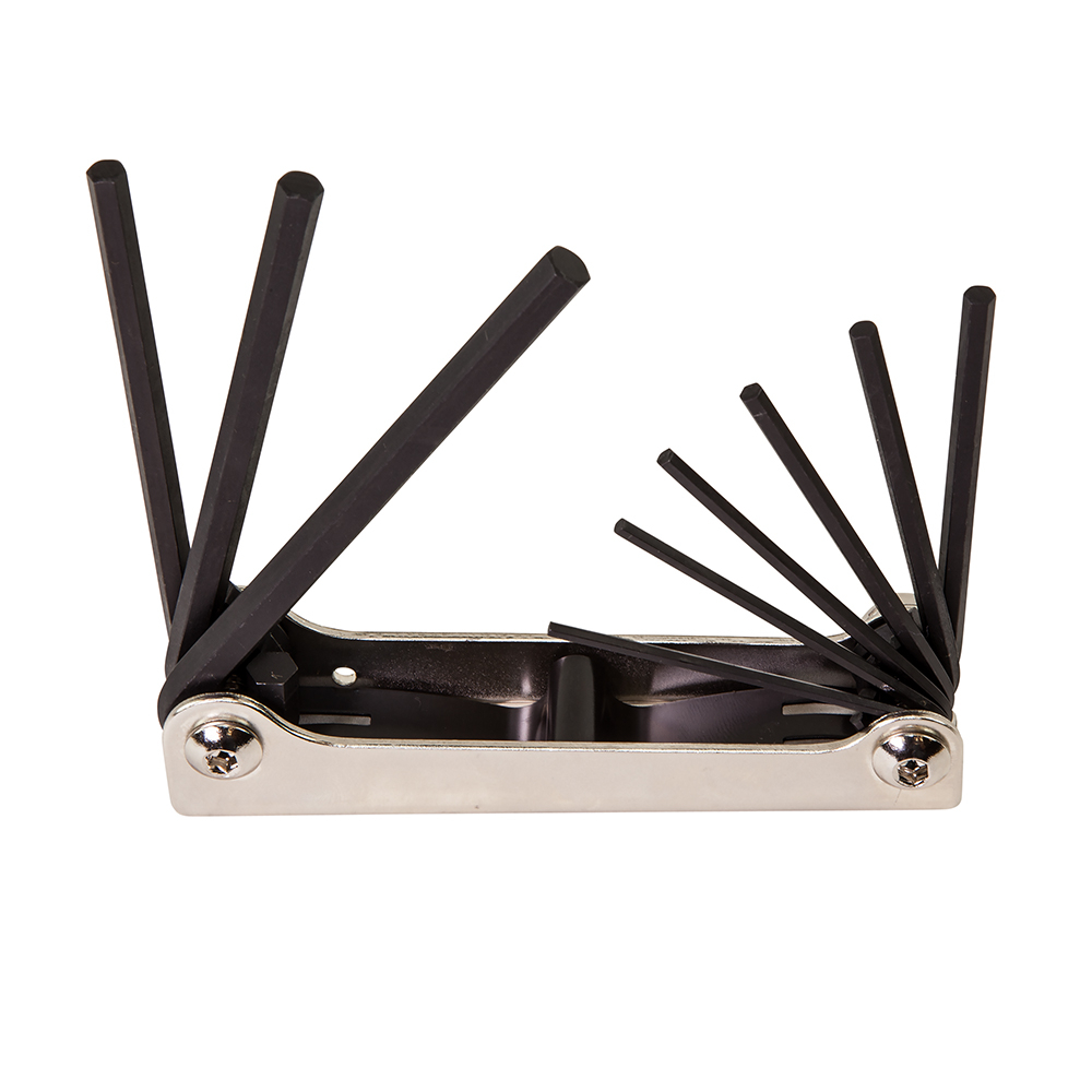 Klein Folding Hex Key Set, 9-Key, SAE Sizes # 70591