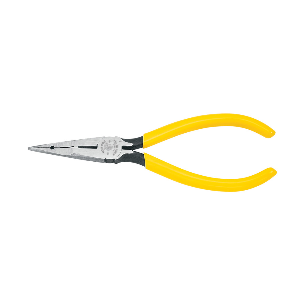 Klein Telephone Work Pliers, Needle-Nose Side-Cutters, Type L1, 6-1/2-Inch # 71980