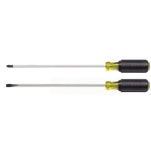 Klein Screwdriver Set, Long Blade Slotted and Phillips, 2-Piece