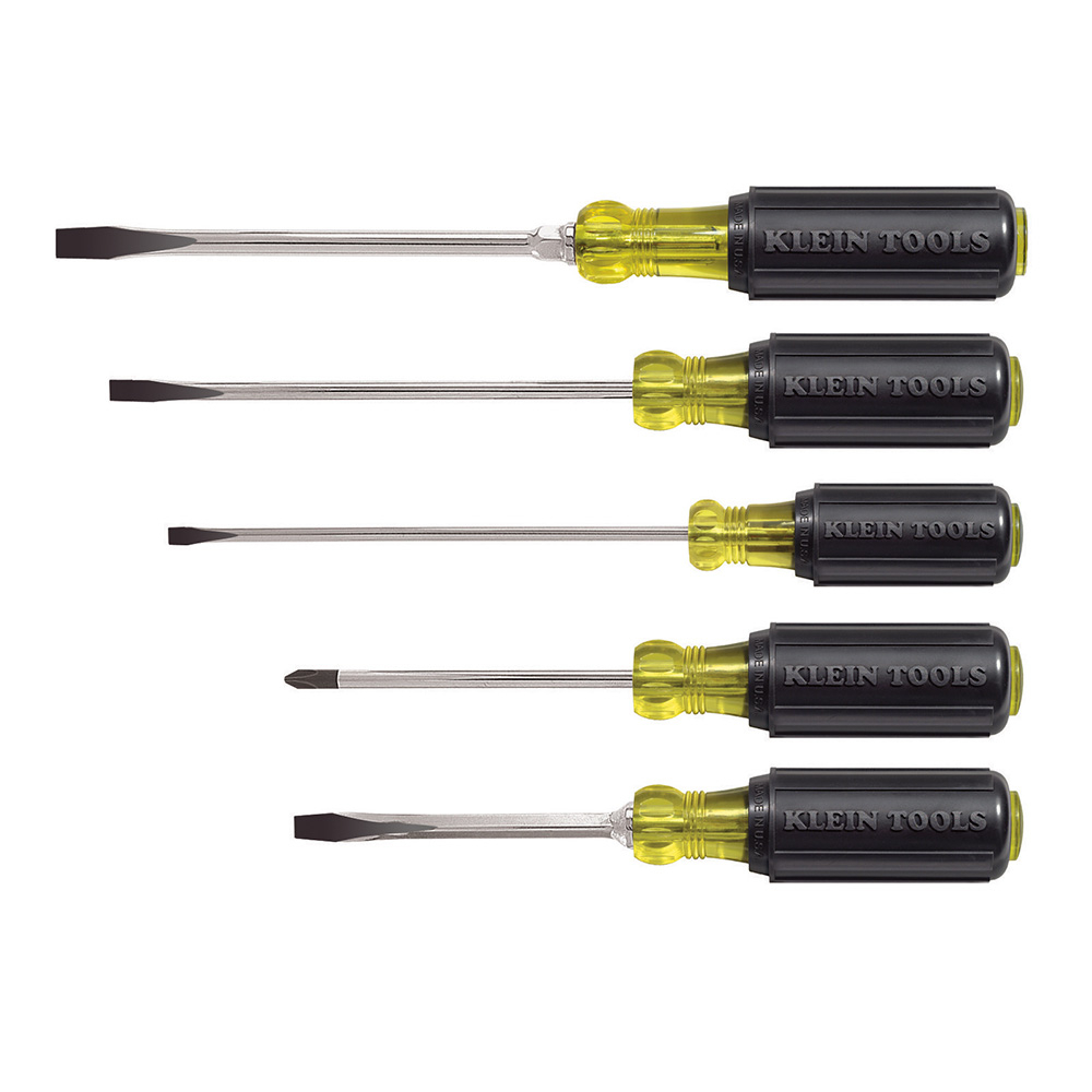 Klein Screwdriver Set, Slotted and Phillips, 5-Piece # 85075
