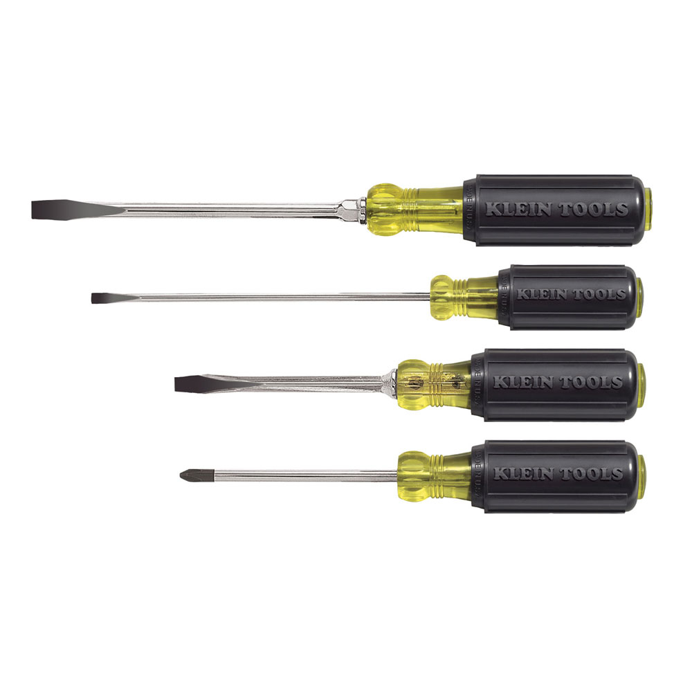 Klein Screwdriver Set, Slotted and Phillips, 4-Piece # 85105