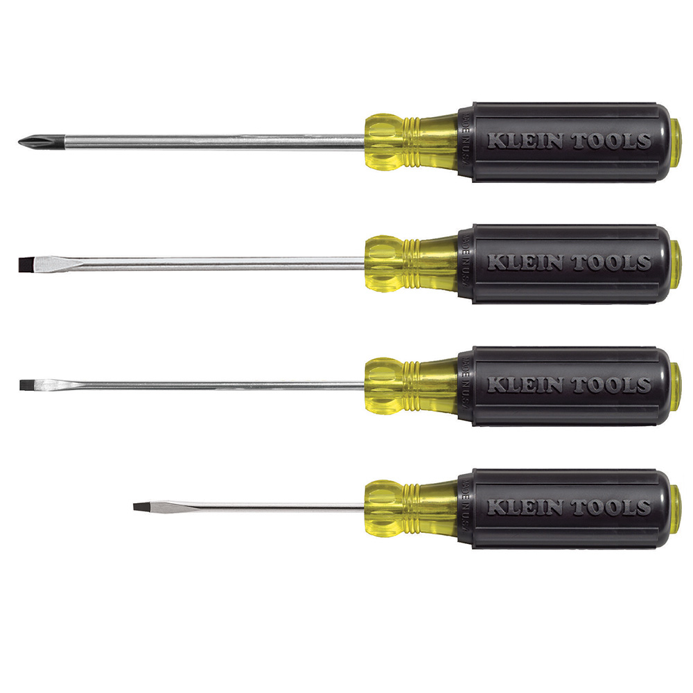 Klein Screwdriver Set, Mini Slotted and Phillips, 4-Piece # 85484