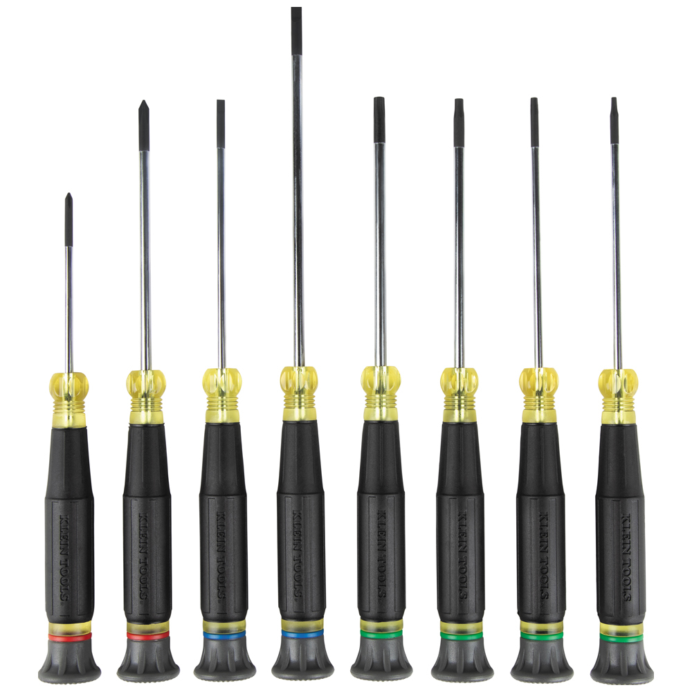 Klein Precision Screwdriver Set, Slotted, Phillips, and Torx 8-Piece # 85617