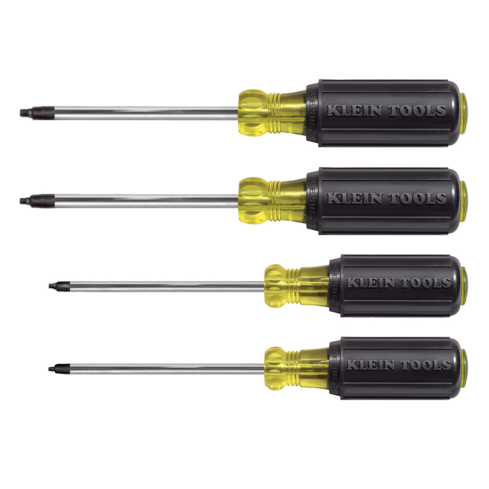 Klein Screwdriver Set, Square Recess, 4-Piece # 85664