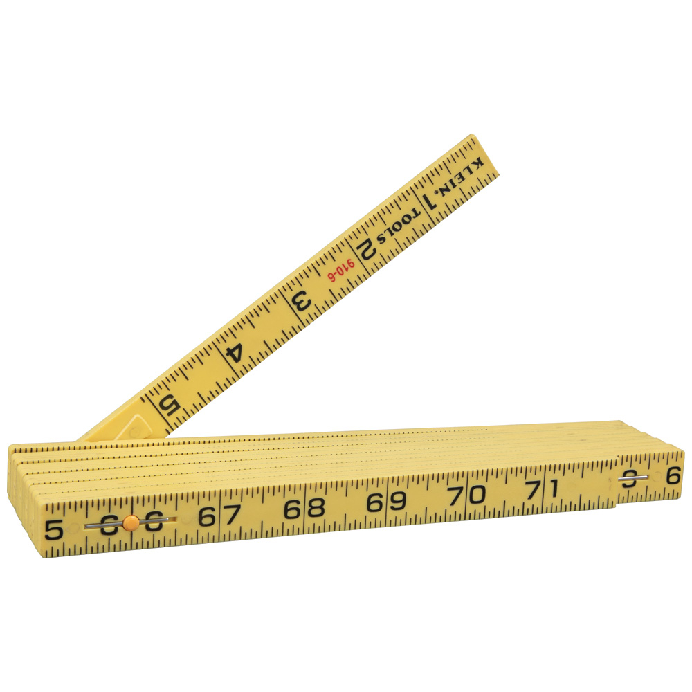 Klein Fiberglass Folding Rule, Inside Reading # 910-6