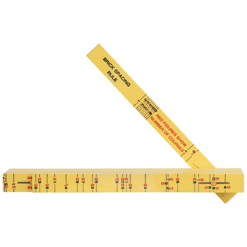 Klein Fiberglass Folding Rule, Outside Reading, Brick Scale # 91163B