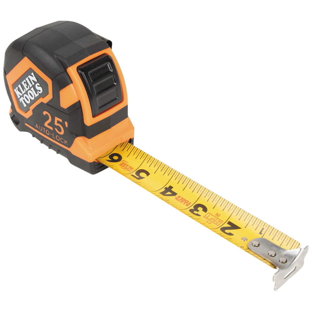 Klein Tape Measure, 25-Foot Single-Hook Auto-Lock # 9125AL