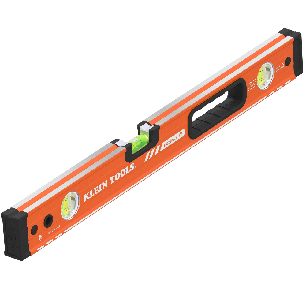 Klein Magnetic Box Beam Level, 3 Vial, 24-Inch # 93524MAG