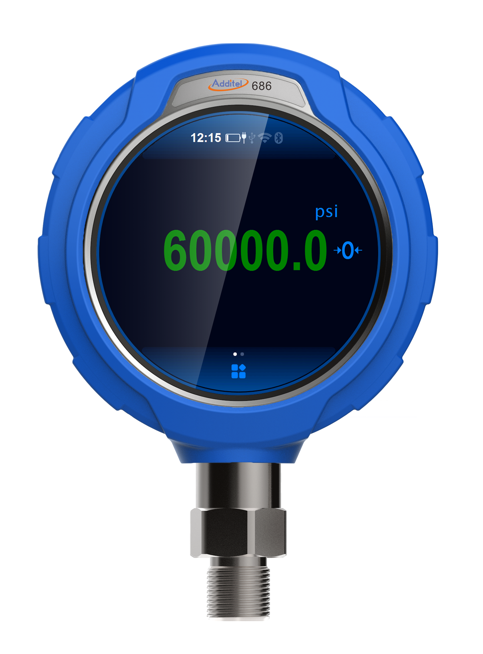 Additel ADT686, Digital Pressure Gauge, Barometric Pressure, 60 kPa to 110 kPa, Accuracy 55 Pa, 1/2BSP M # ADT686-BP-B2