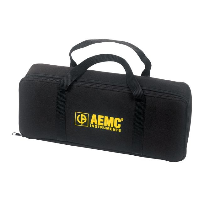 AEMC Instruments Small Flat Black Canvas Bag for Ground/Accessories (17X6.5X2.75") Replacement Bag for CAT #2135.38 # 2117.76