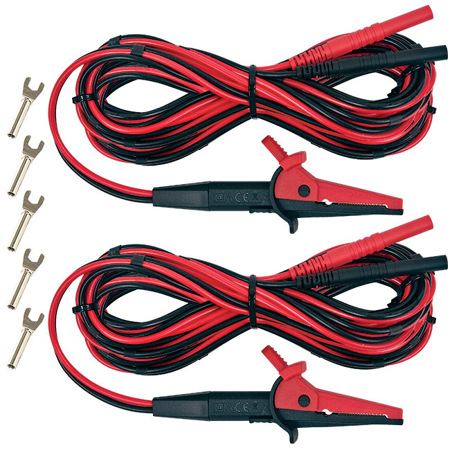 AEMC Instruments Kelvin Clips 20 ft (1-10A) # 2118.80