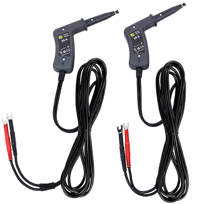 AEMC Instruments Kelvin Probes Pistol Grip 10 ft 25A, Spring Loaded # 2118.84