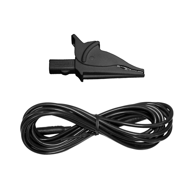 AEMC Instruments Lead - One 10 ft (3M) Black Lead w/Black Alligator Clip for PowerPad & PEL Series # 2140.44