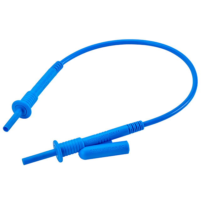 AEMC Instruments Lead - Replacement 1 ft 5kV Blue Jumper Lead for Megohmmeter Models 5050, 5060, 5070, & 6505 # 2151.31