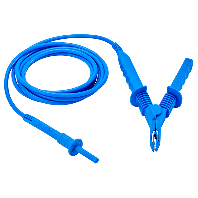 AEMC Instruments Lead - One 45 ft 15kV Blue w/integral clip for use with Models 6550 & 6555 Replacement for Cat #2151.22 # 2151.39
