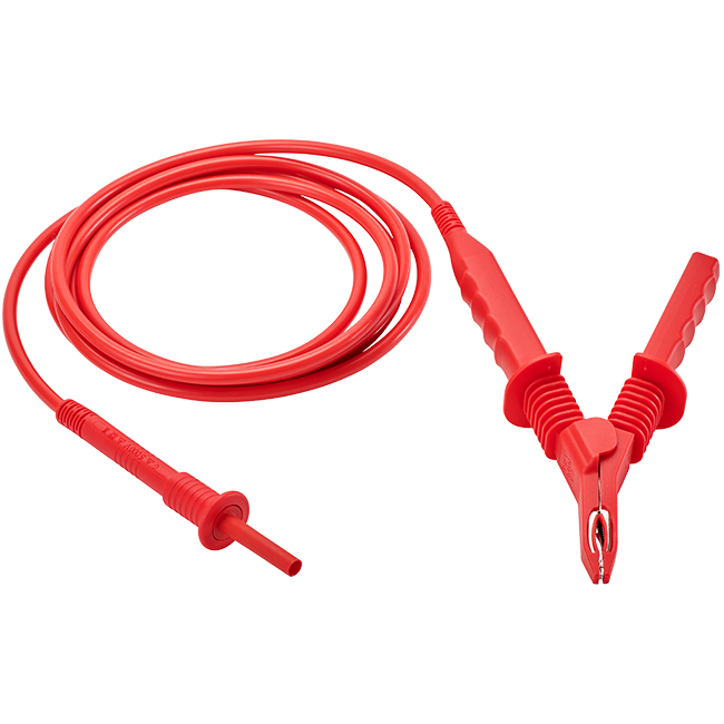 AEMC Instruments Lead - One 45 ft 15kV Red w/integral clip for use with Models 6550 & 6555 Replacement for Cat #2151.23 # 2151.40