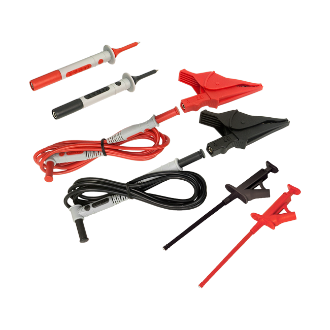 AEMC Instruments Lead - Utility Test Lead Kit # 5 Test Leads, alligator clips & pencil probes rated 1000V CAT IV; Grip probes are rated 600V CAT IV