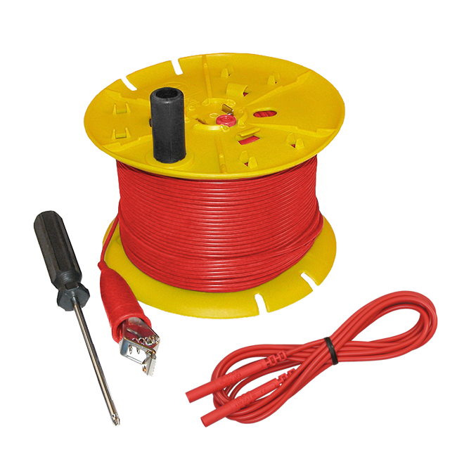 AEMC Instruments Red Replacement Wire (500 ft) on Reel for Ground Resistance Tester Kits (Models 4620, 4630, 6470-B, 6471 & 6472) # 5000.02