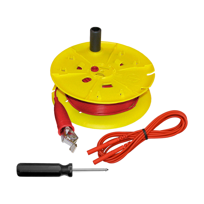 AEMC Instruments Red Replacement Wire (150 ft) on Reel for Ground Resistance Tester Kits (Models 3620, 3640, 4620, 4630, 6422 & 6424) # 5000.04