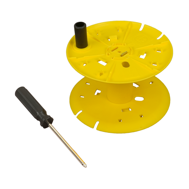 AEMC Instruments Empty Replacement Reel for Ground Kits (Holds Up to 500ft of Wire) Outer Ø: 7.5" - Inner Ø: 3.75" - Width: 4.56" # 5000.18