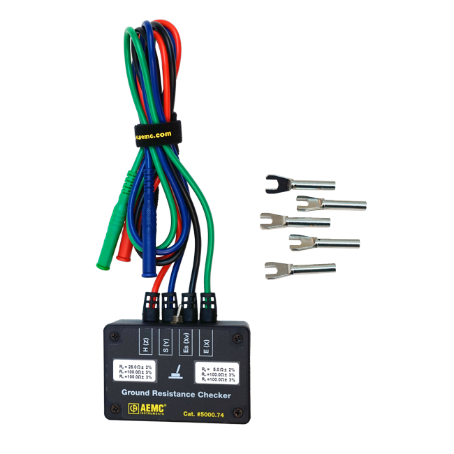 AEMC Instruments Ground Resistance Calibration Checker - 5/25Ω for Use with Models 6470/6470-B, 6471, & 6472 # 5000.74