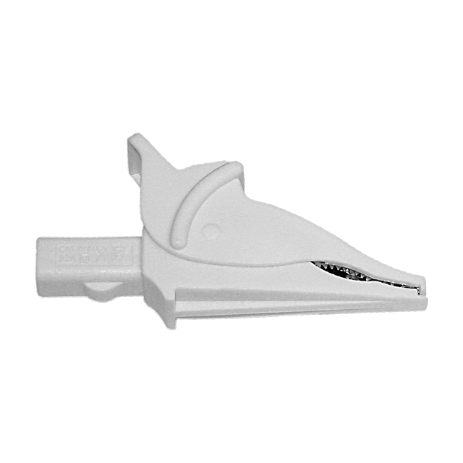 AEMC Instruments Clip - Safety Alligator - White (1000V CAT IV, 15A, UL) # 5100.05
