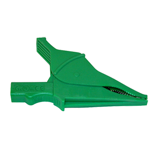 AEMC Instruments Clip - Safety Alligator - Green (1000V CAT IV, 15A, UL) # 5100.06