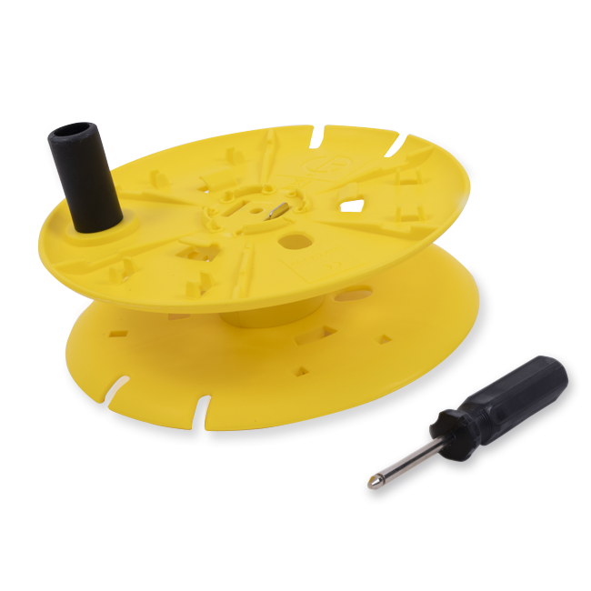 AEMC Instruments Empty Replacement Reel for Ground Kits (Holds Up to 150 ft of Wire) Outer Ø: 7.5" - Inner Ø: 1.75" - Width: 2.5" # 5100.19