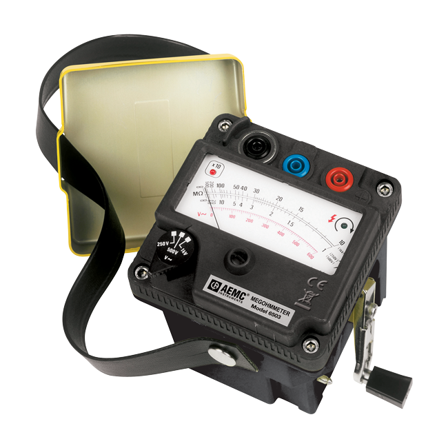 AEMC Instruments Megohmmeter Model 6503 (Hand-Cranked, 250V, 500V, 1000V) # 6503