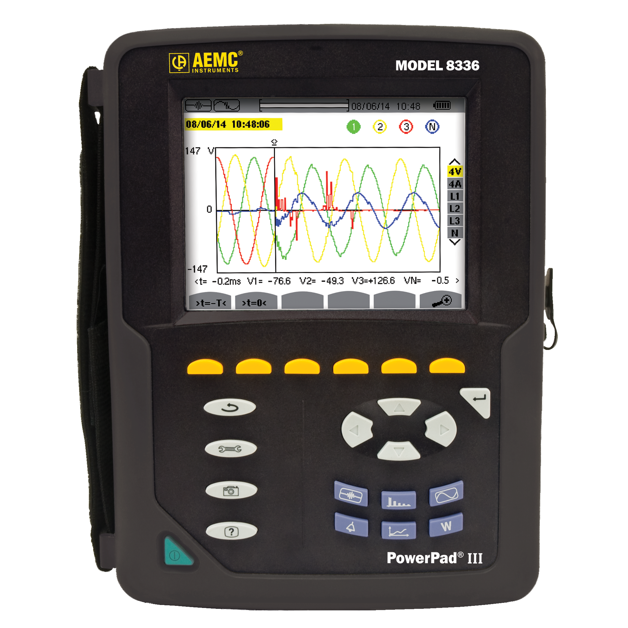AEMC Instruments PowerPad III Model 8336 (No Probes, replaces 8335 Series) # 8336