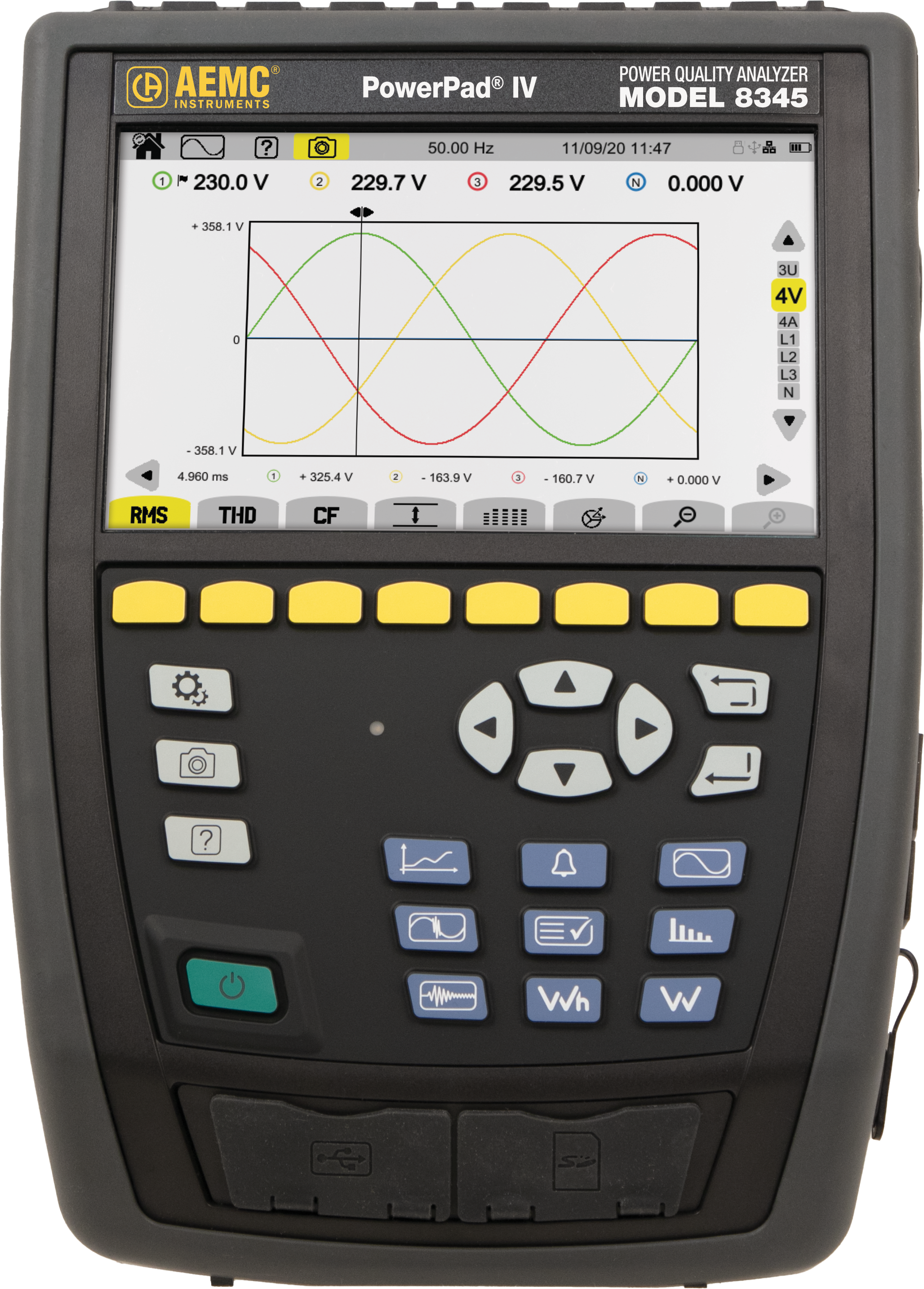 AEMC Instruments PowerPad IV Model 8345 (No Probes) # 8345