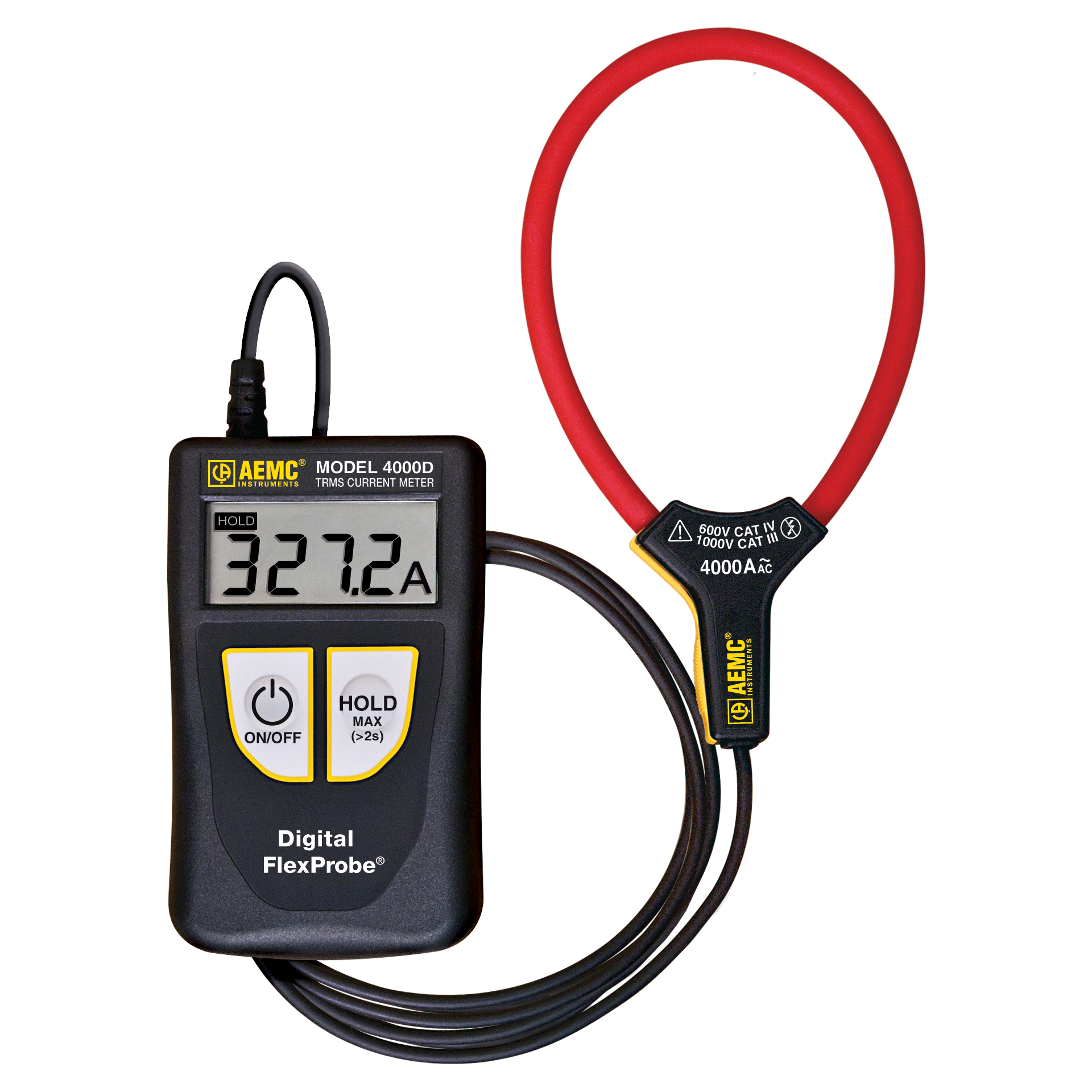 AEMC Instruments Digital Flexprobe Model 4000D-14 w/6' Lead (TRMS, 40A AC, 400A AC, 4000A AC) # 4000D-14