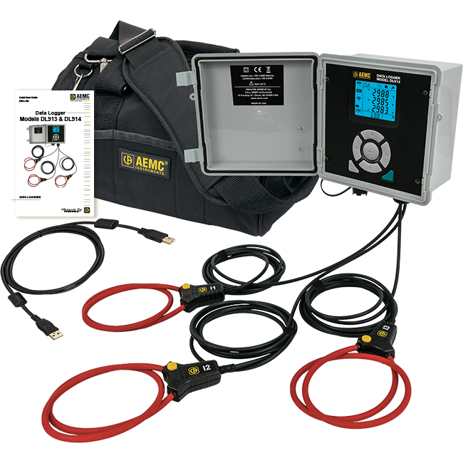 AEMC Instruments Data Logger Model DL913 (3-Channel, TRMS, MiniFlex 300/3000A, WiFi, Dataview Software) - Model ML912 # DL913