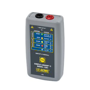 AEMC Instruments Simple Logger II Model L261 (1-Channel, TRMS, 600V AC/DC, Dataview Software) # L261