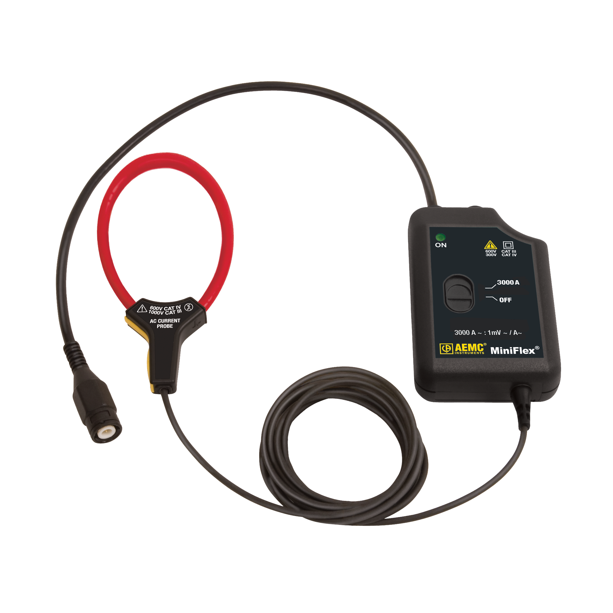AEMC Instruments MiniFlex Model MF 3000-14-1-1 HF (3000A, 14", 1mV/A, High Frequency, for any BNC Oscilloscope) # 2126.86