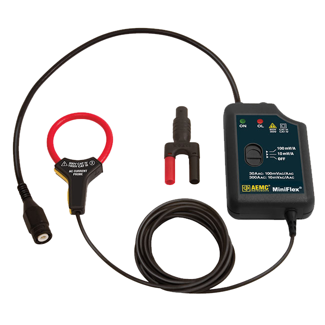 AEMC Instruments MiniFlex Sensor for Models 3945-B, 8220, 8230, 8333, 8335, 8336, 8345, 8435 & PEL Series # MA193-14-BK