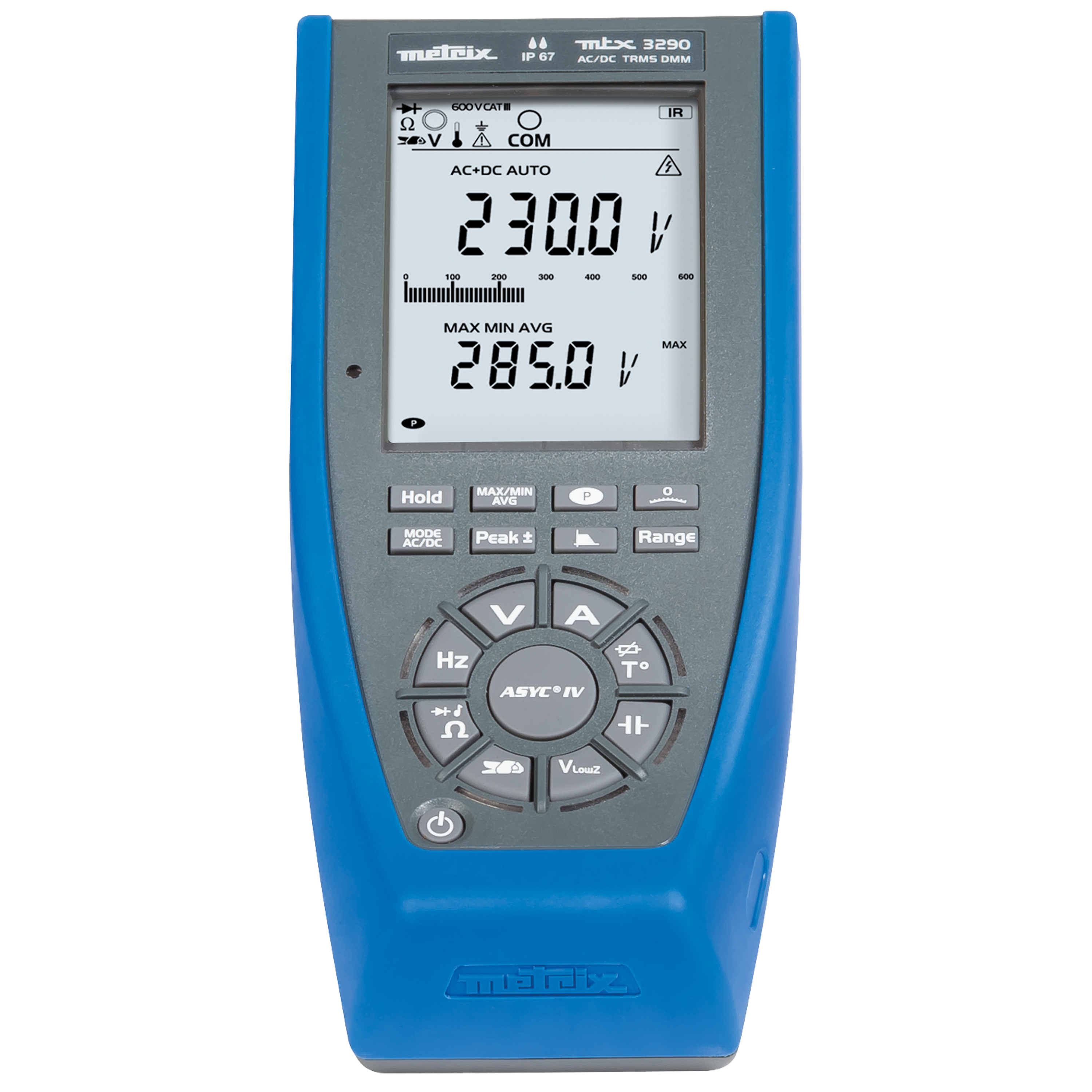 AEMC Instruments Portable Digital Multimeter Model MTX 3290 (6000-Count, IP67) # 2154.01