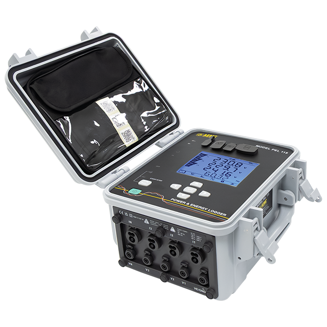 AEMC Instruments Power & Energy Logger Model PEL 115 (No Sensors, Waterproof IP67, DataView Software) # PEL 115