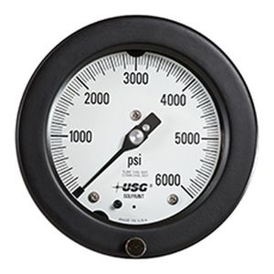 Ametek U.S. Gauge SOLFRUNT 4-1/2 in Back-Mount Process Gauge Model 1933 (Configurable) # 1933