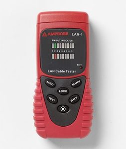Amprobe LAN-1 LAN Cable Tester (Opens / Shorts / Miswires, RJ45 & BNC)