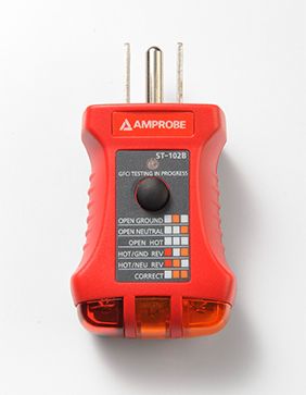 Amprobe ST-102B Receptacle Tester with GFCI # ST-102B