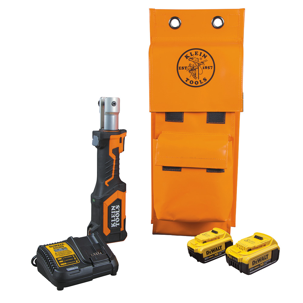 Klein Battery-Operated Cutter/Crimper, No Heads, 4 AH # BAT207T134H