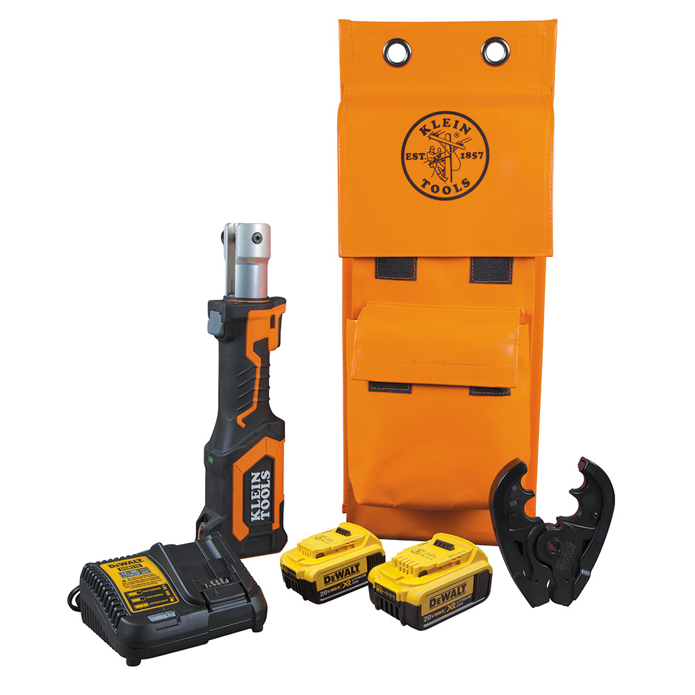 Klein Battery-Operated Crimper, O+ Die Head, 4 AH # BAT207T234H