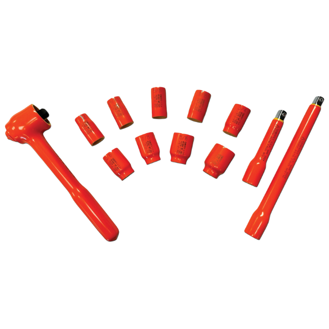 Cementex 12-Piece 1/2" Square Drive Socket Set with Pouch # ISS12-12