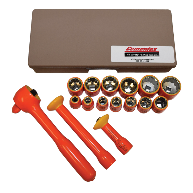 Cementex 16-Piece 3/8" Square Drive 12Pt mm Socket Set: without # ISS38-16M W/O