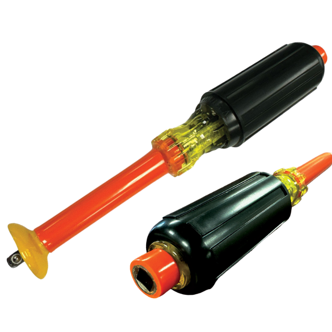 Cementex 3/8" Square Driver with Cushion Grip: 6" # SD38-6-CG