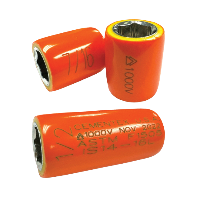 Cementex 1/4" Square Drive x 7ML Socket 6Pt # IS14-07ML