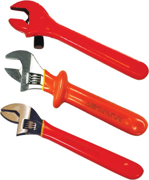 Cementex 10" Adjustable Wrench: Chrome 1000V # AW-10I-C