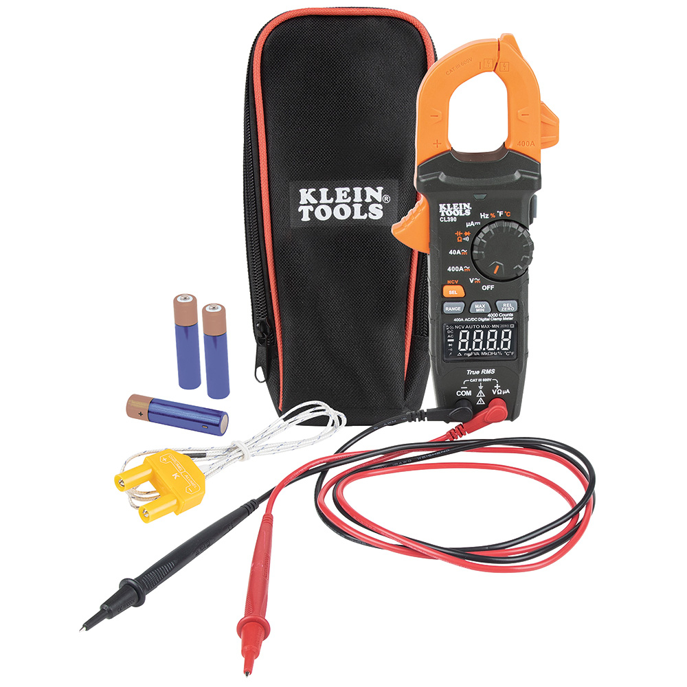 Klein AC/DC Digital Clamp Meter, Auto-Ranging 400 amp # CL390