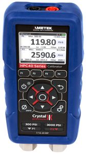 Crystal HPC40 Series Dual-Sensor Pressure Calibrator, 30 PSI/3,000 PSI with Barometric Module # HPC42-30PSI-3KPSI-BARO
